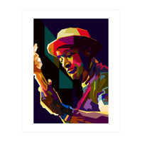 Marcus Miller Bass Jazz Musician Pop Art WPAP (Print Only)