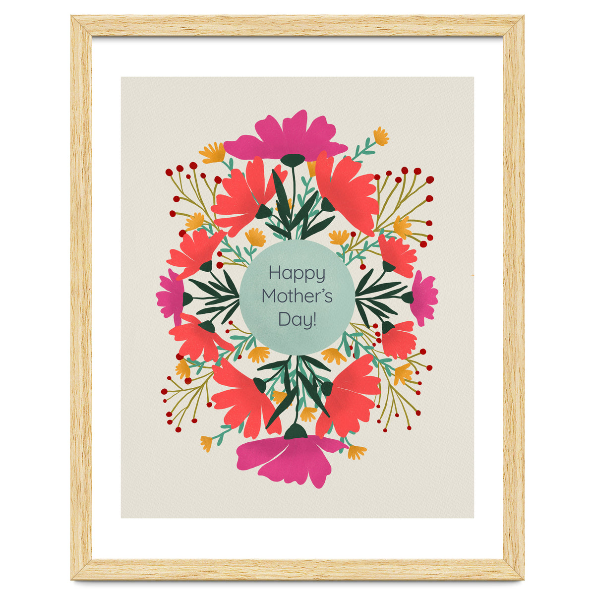 Happy mother's day floral design