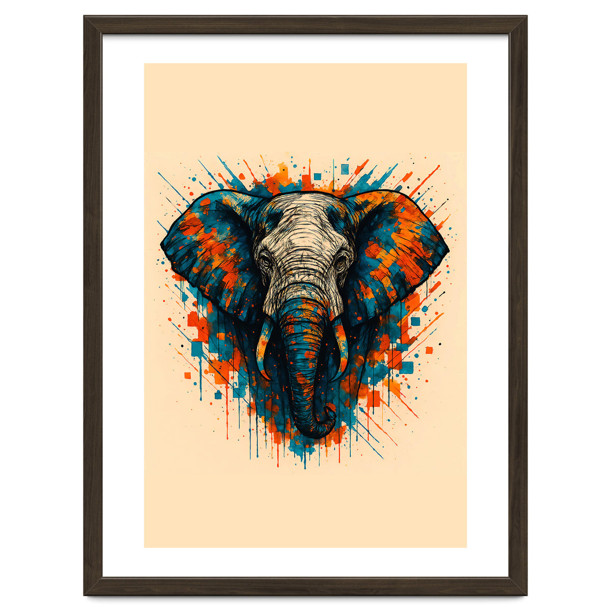 Elephant Animal Watercolor