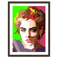 Sharon Stone Actress Movie Retro Illustration