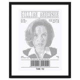 Receipt Art Gillian Anderson thumbnail