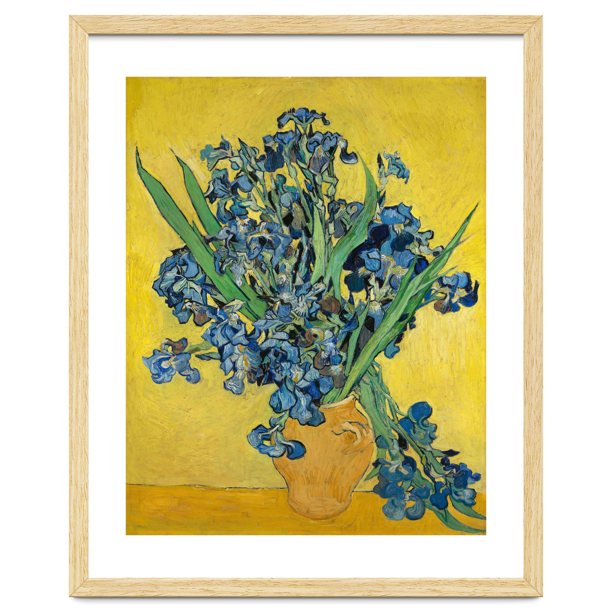Irises. Date: May 1890, Saint-Rémy-de-Provence. Dimensions: 92.7 cm x 73.9 cm, 111.5 cm x 92.9 cm.