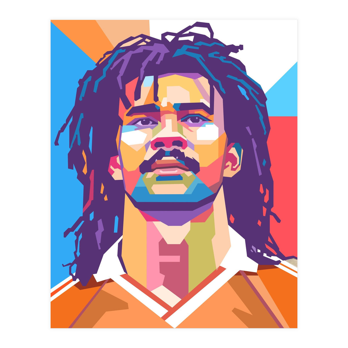 Ruud Gullit pop art portrait (Print Only)