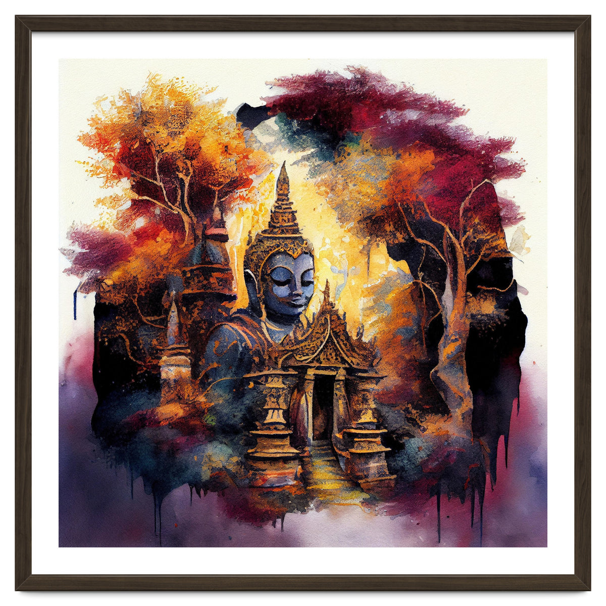 Autumn Forest Buddha Temple