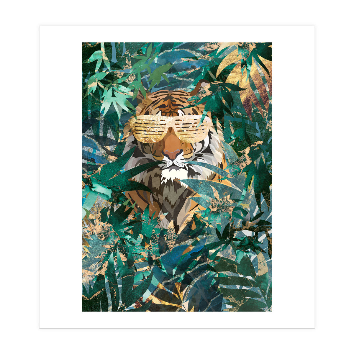 Hip hop tiger in the jungle (Print Only)