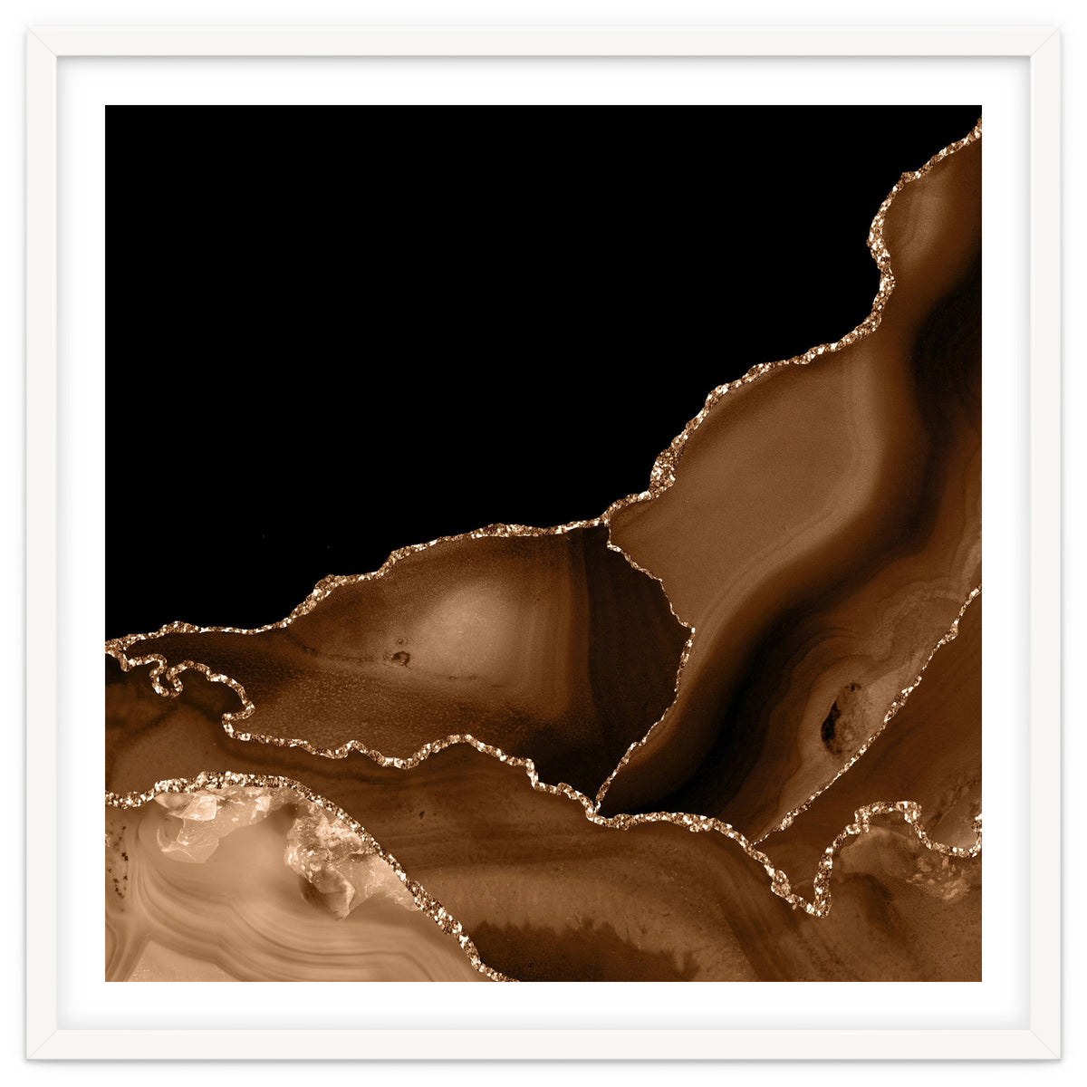 Brown & Gold Agate Texture 03