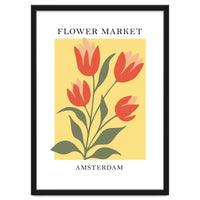 Amsterdam Flower Market - Modern Colorful Botanical Print