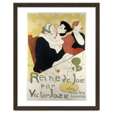 Henri de Toulouse-Lautrec: Poster for the novel Reine de joie, moeurs du demi-monde by Victor Joze. thumbnail