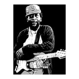 Willie King American Blues Musician in Grayscale (Print Only) thumbnail