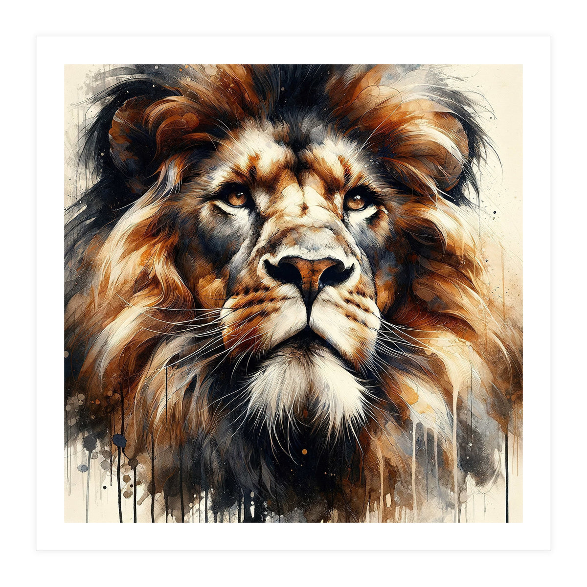 Powerful Lion (Print Only)