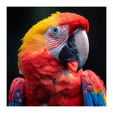 Scarlet Macaw Parrot Headshot Vibrant Colors (Print Only) thumbnail