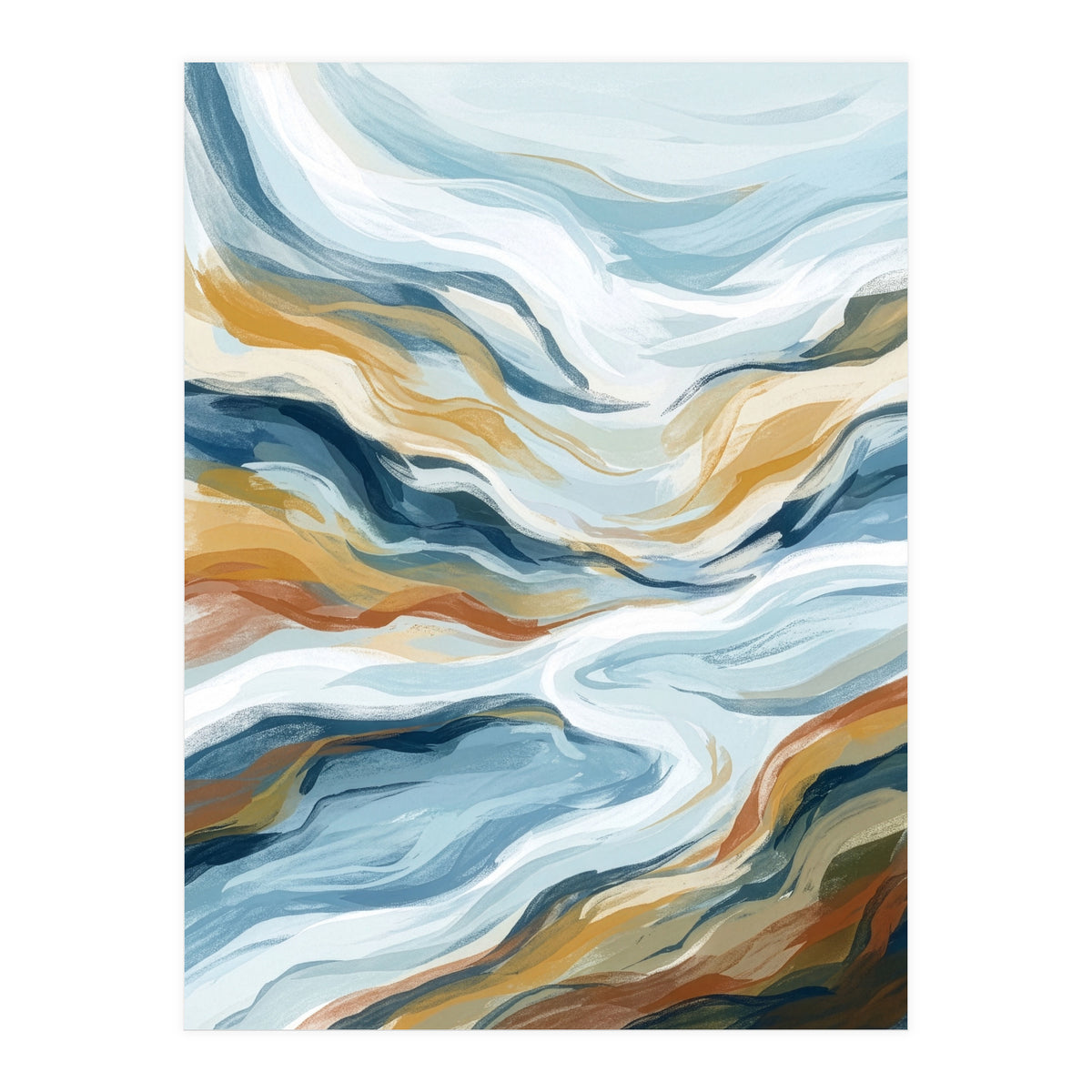 Flowing Earth Tones (Print Only)