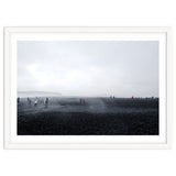 Tourists on the black sand beach - Iceland thumbnail