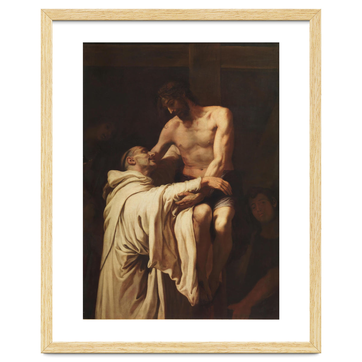 Francisco Ribalta / 'Christ Embracing Saint Bernard', ca.  1626, Spanish School, Oil on canvas.