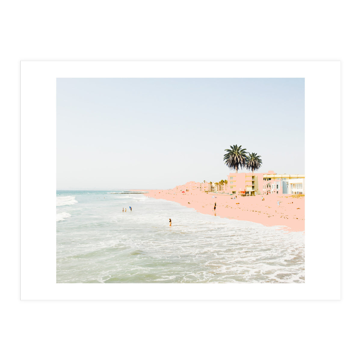 Pink Beach #society6 #decor #buyart (Print Only)
