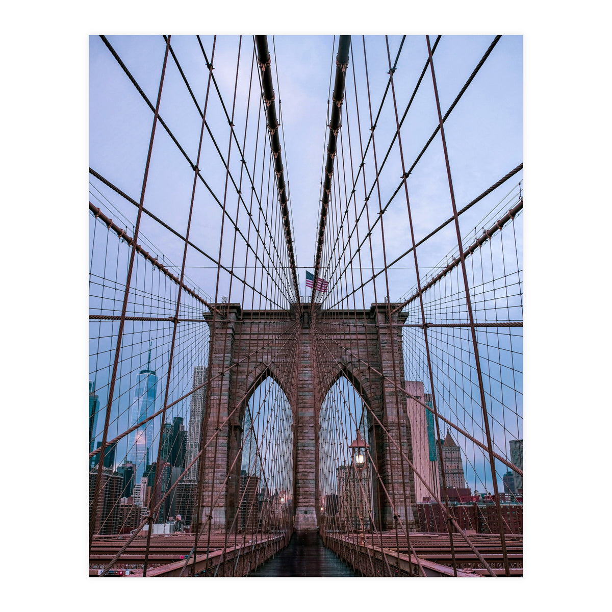 Brooklyn Bridge at Dawn, Iconic New York City Photography (Print Only)