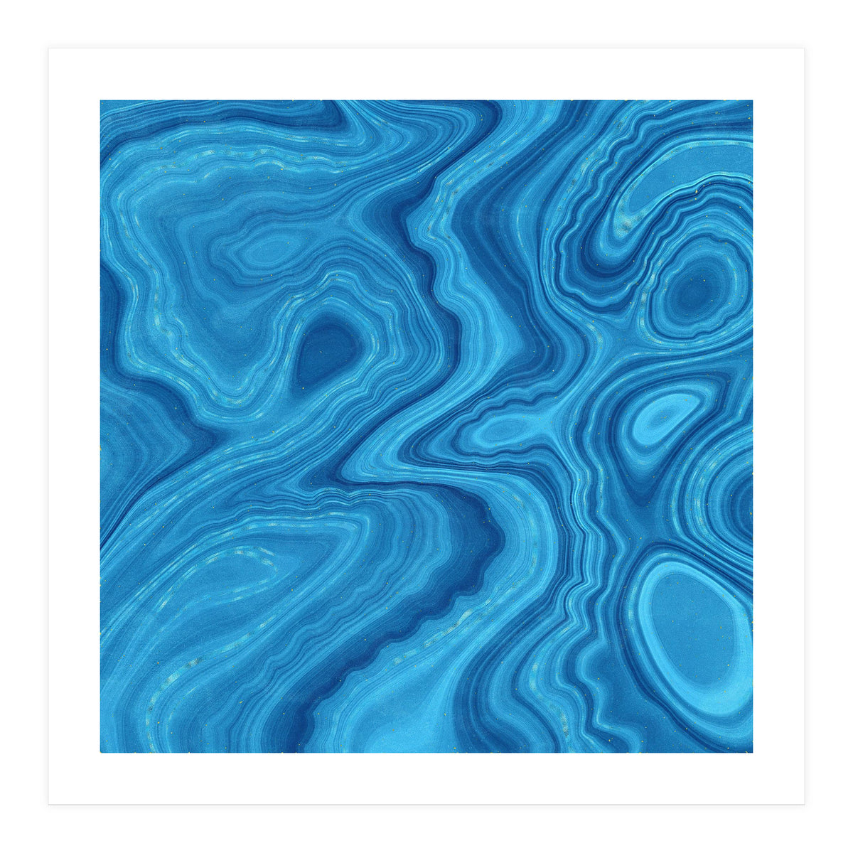 Blue Agate Texture 07 (Print Only)