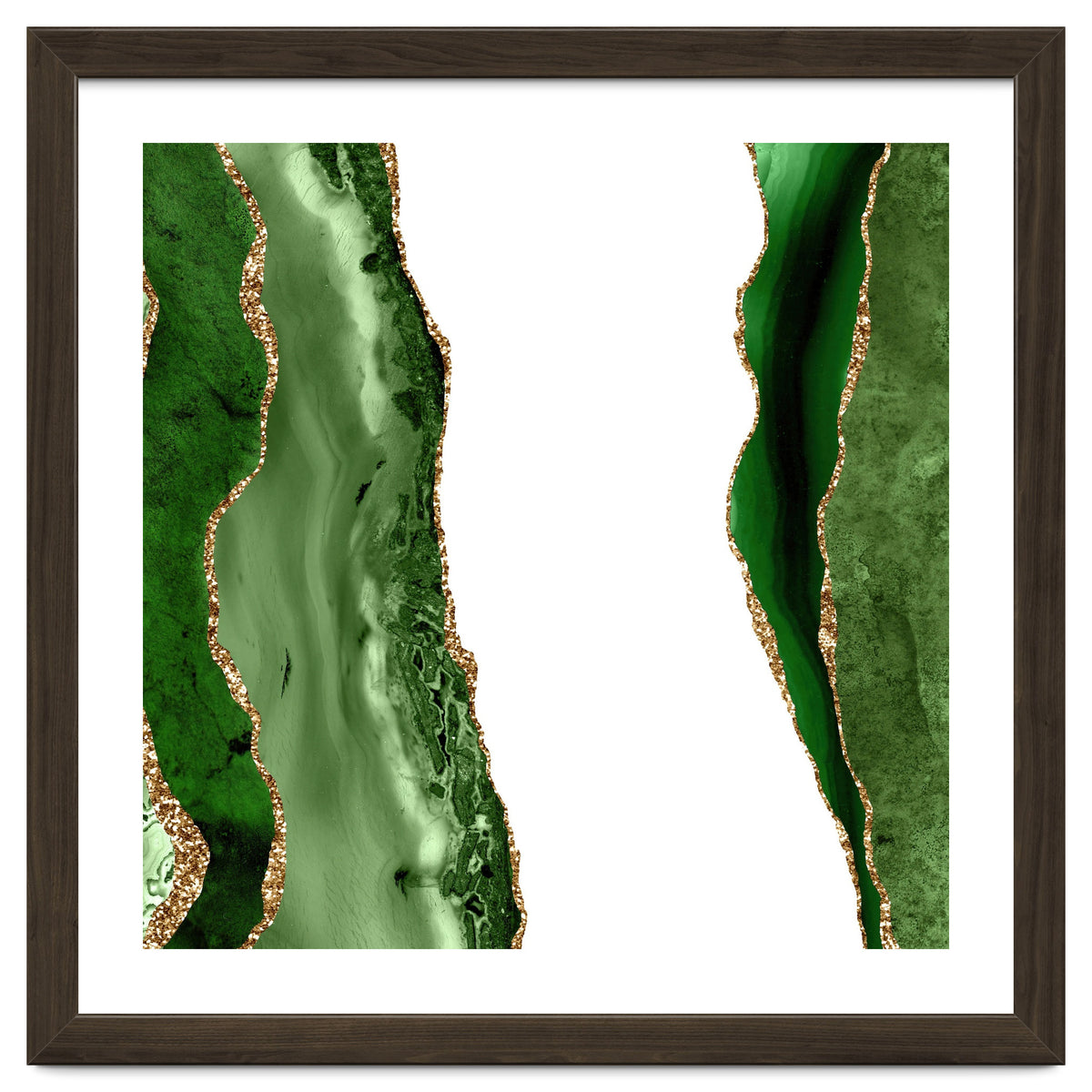 Green & Gold Agate Texture 20