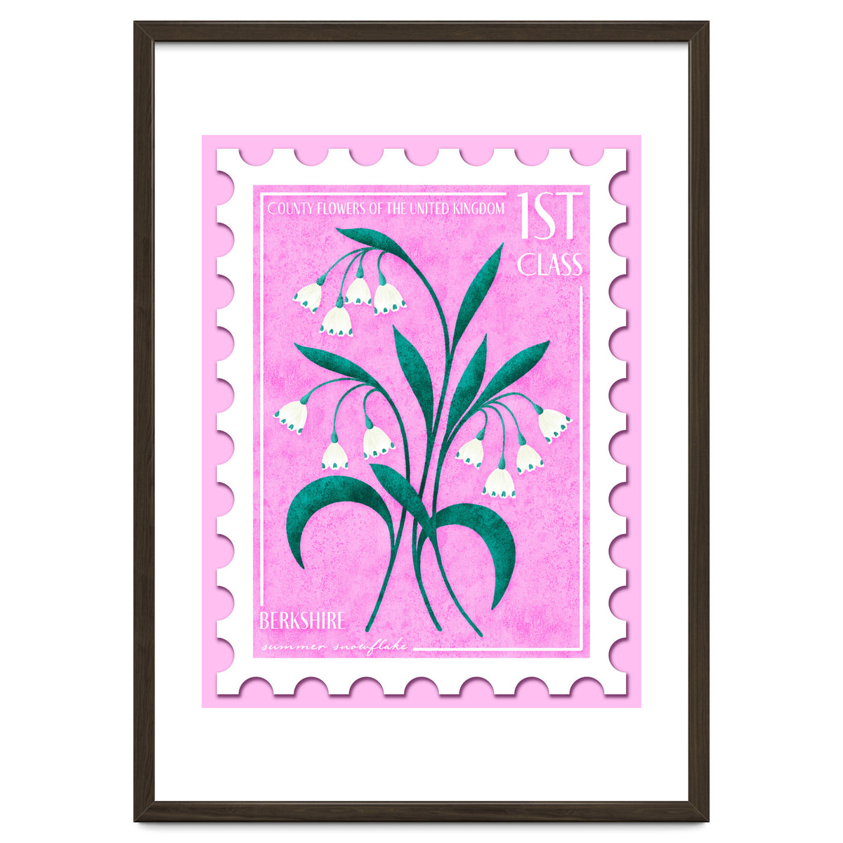Berkshire Summer Snowflake Postage Stamp