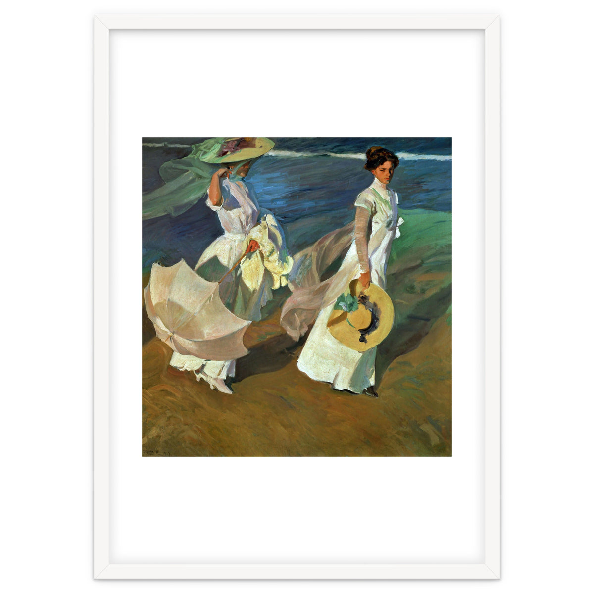 Joaquín Sorolla / 'Walk on the Beach', 1909, Oil on canvas, 205 x 200 cm.