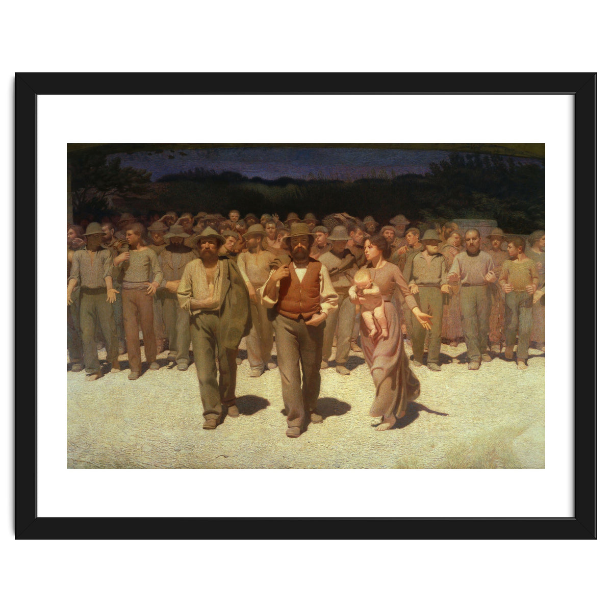 Giuseppe Pellizza da Volpedo / 'The Fourth State', 1901, Oil on canvas, 293 × 545 cm.