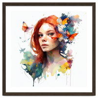 Red Hair Butterfly Reverie