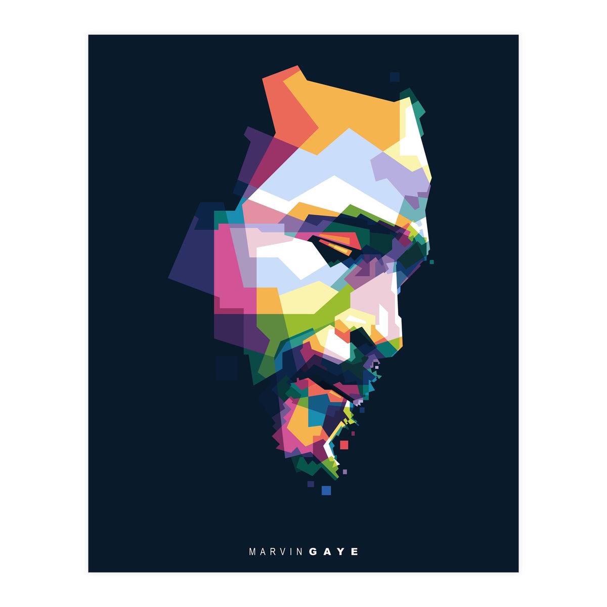 Marvin Gaye Pop Art WPAP (Print Only)