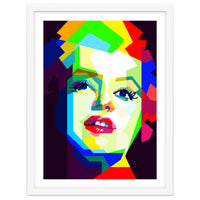 Marilyn Monroe Colorful Illustration Pop Art WPAP