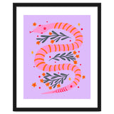 Modern snake - pink and orange thumbnail