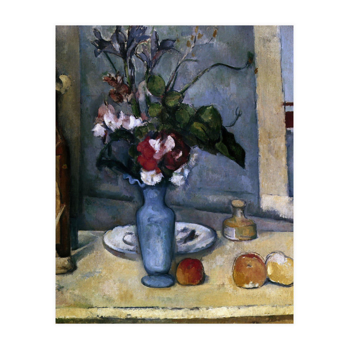The Blue Vase - 1885/87 - 62x51 cm - oil on canvas - French Post-Impressionism. (Print Only)