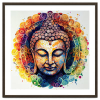 Rainbow Mandala Buddha Portrait
