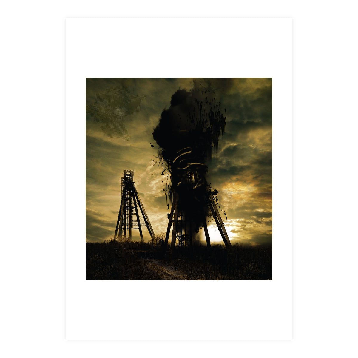 Oil Gusher Collage (Print Only)