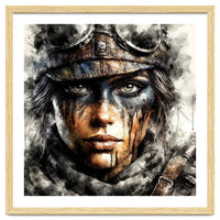 Warrior Woman With Aviator Goggles