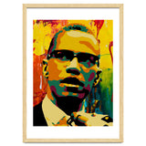 Malcolm X Colorful Abstract Art 2 thumbnail