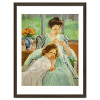 Young mother sewing, 1901 Canvas,92,4 x 73,7 cm.