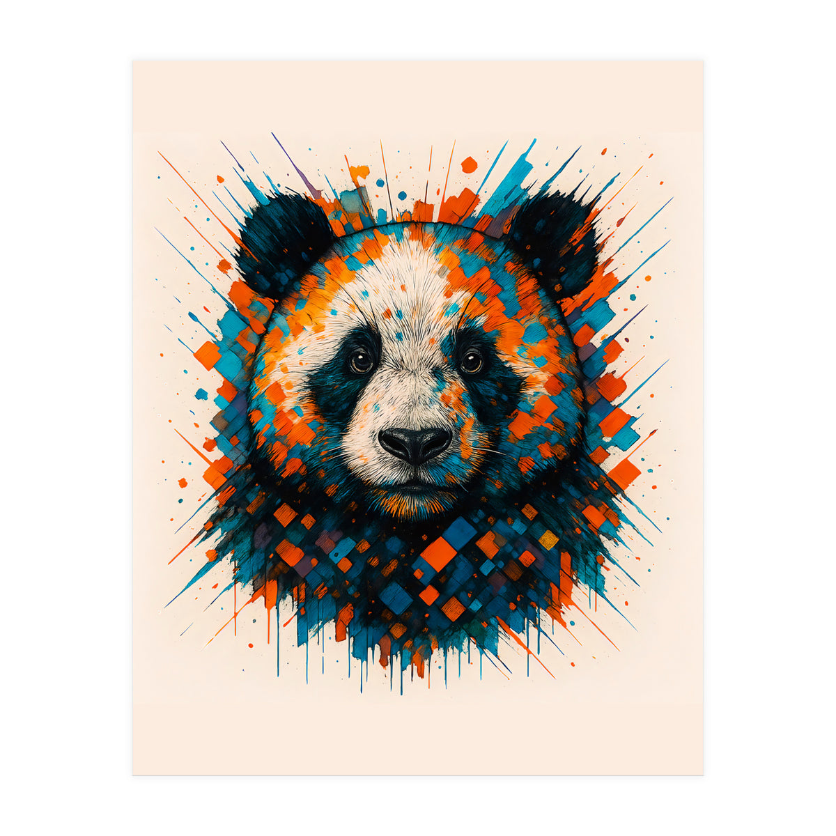 Panda Animal Watercolor (Print Only)