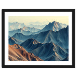 Hyper-Realistic Mountain Range Landscape Art thumbnail