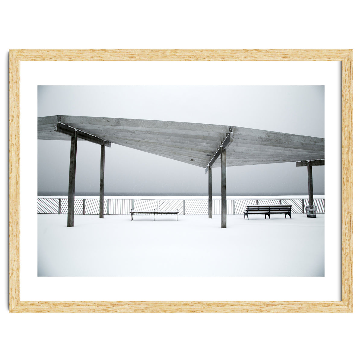 Rest point - Winter seascape