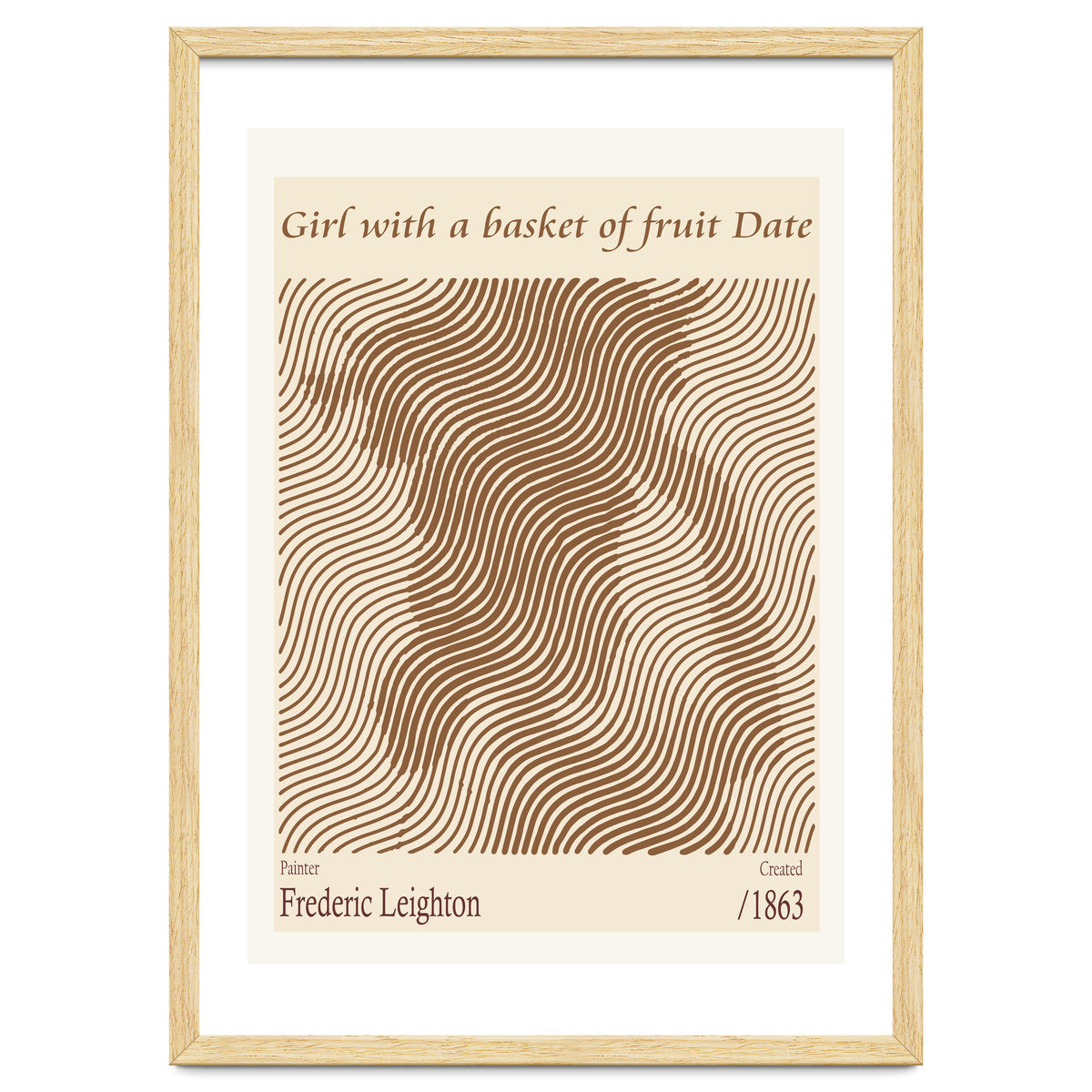 Girl With A Basket Of Fruit Date – Frederic Leighton (1863)