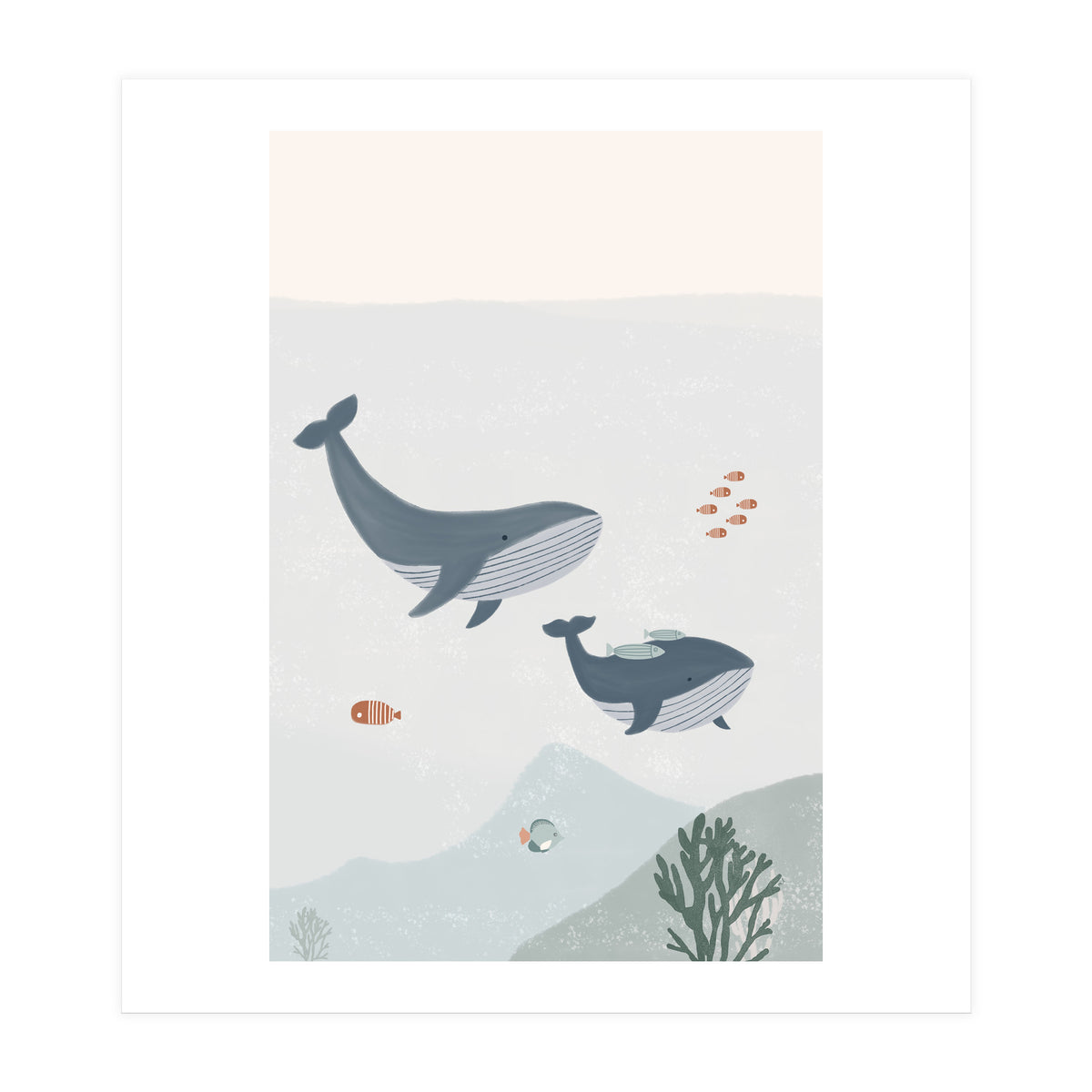 Two Whales (Print Only)
