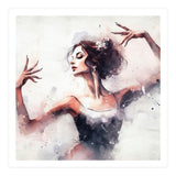 Elegant Ballet Dancer Portrait In Motion (Print Only) thumbnail
