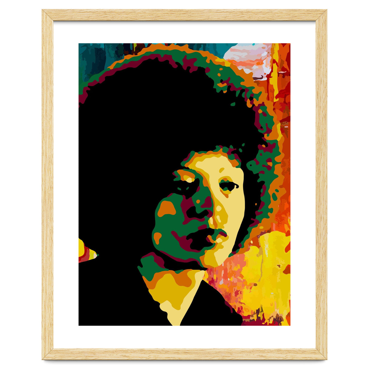 Angela Davis Colorful abstract Art 2