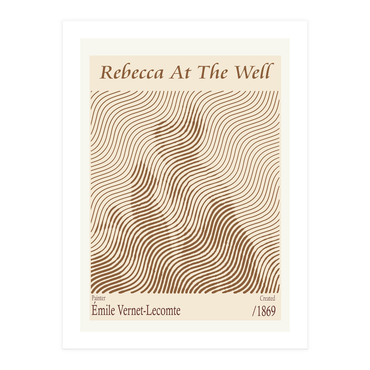 Rebecca At The Well – Émile Vernet Lecomte (1869) (Print Only)