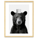 Bear, Toilet Paper Crown, Nursery Animal Art for Children thumbnail