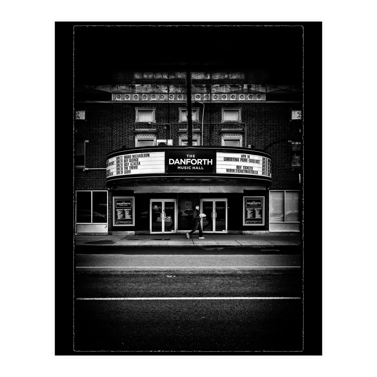 The Danforth Music Hall No 1 with Border (Print Only)
