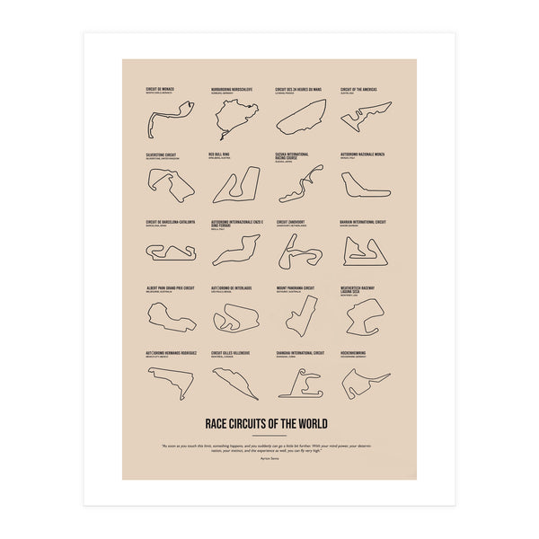 Grand Prix Formula One Circuits Racing Car (Print Only)
