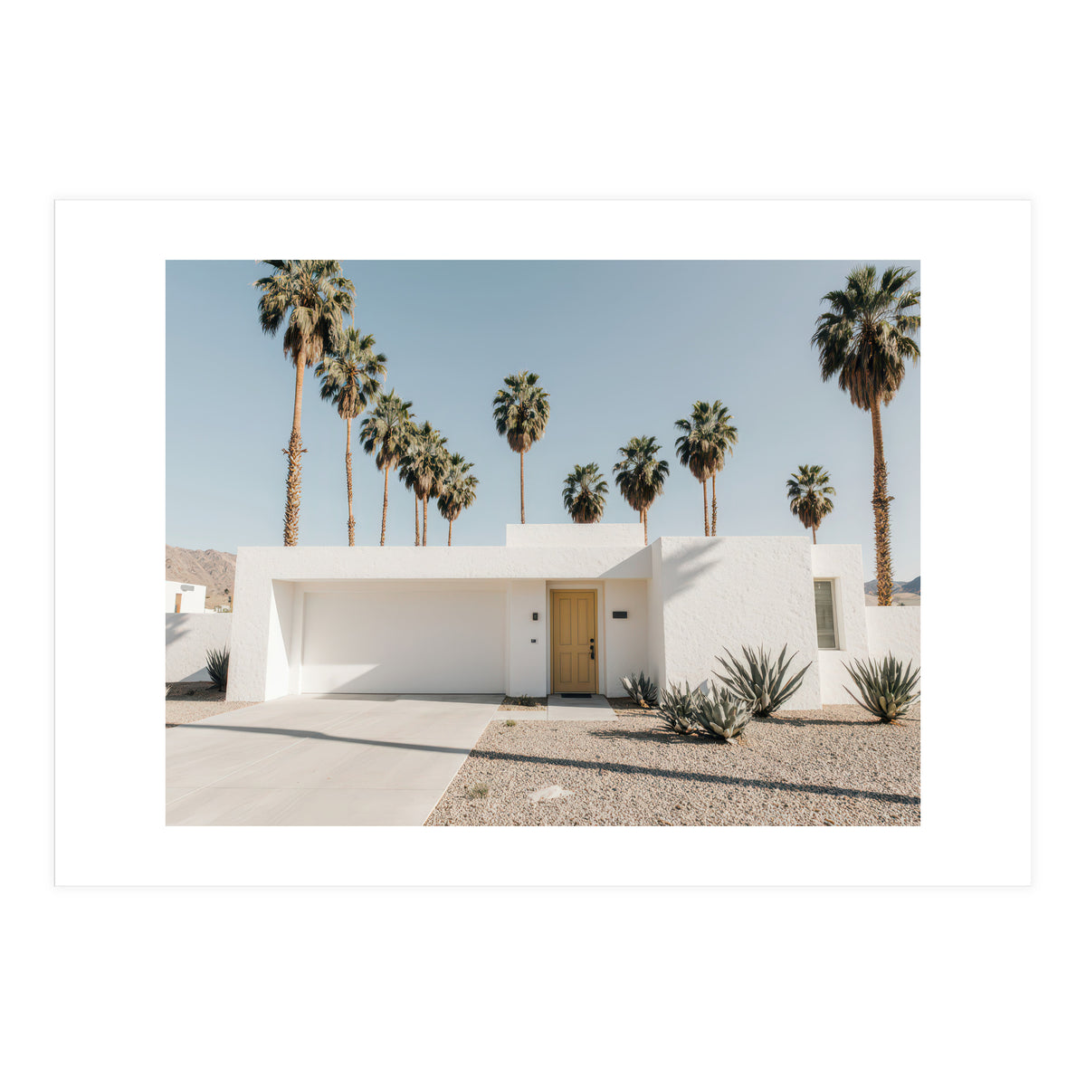 Palm Springs Modernist Home, Mid-Century Architecture Photography, Desert Minimalism (Print Only)