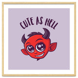 Cute as Hell Devil with Dark Text thumbnail