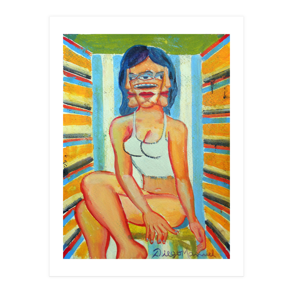 Mujer En La Silla 11 (Print Only)