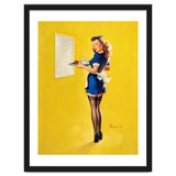 Pinup Sexy Waitress Looking Back thumbnail